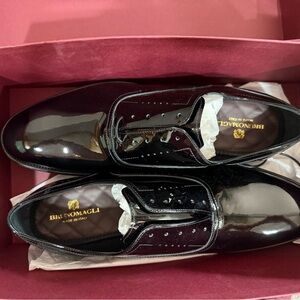 Bruno Magli Black Patent Leather Shoes